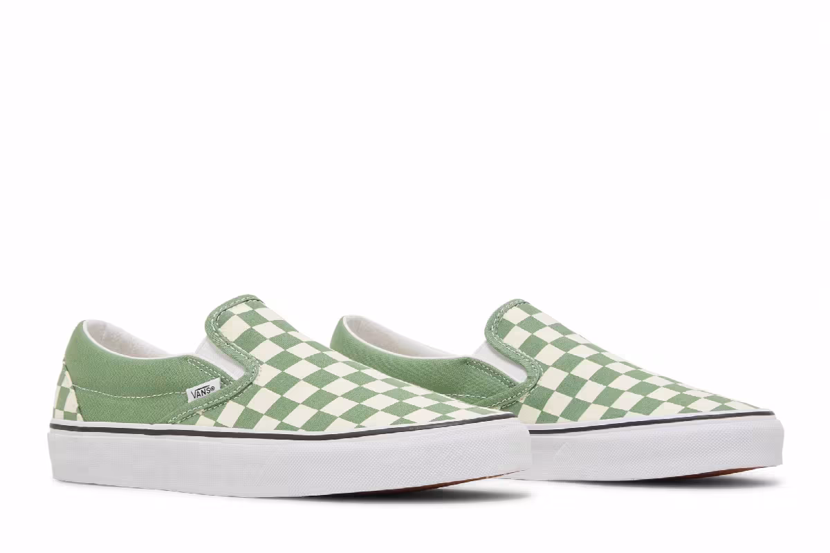 Vans Classic Slip-On Checkerboard - Shale, view 9