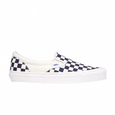Vans OG Classic Slip-On LX 'Navy Checkerboard'