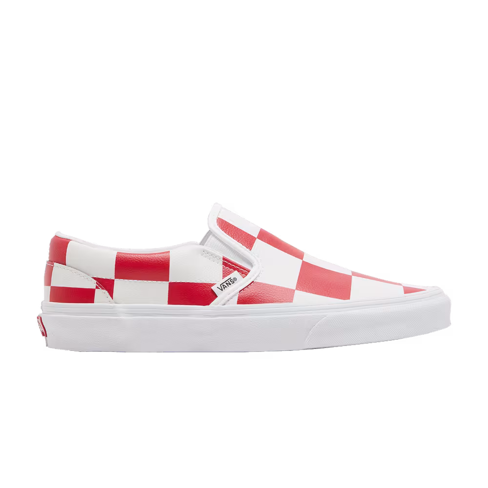 Vans Classic Slip-On Leather Check