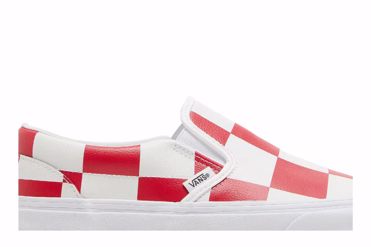 Vans Classic Slip-On Leather Check, view 3