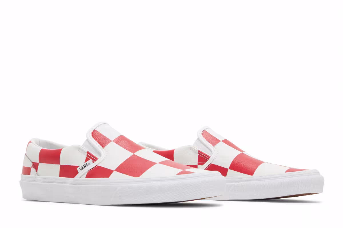 Vans Classic Slip-On Leather Check, view 9