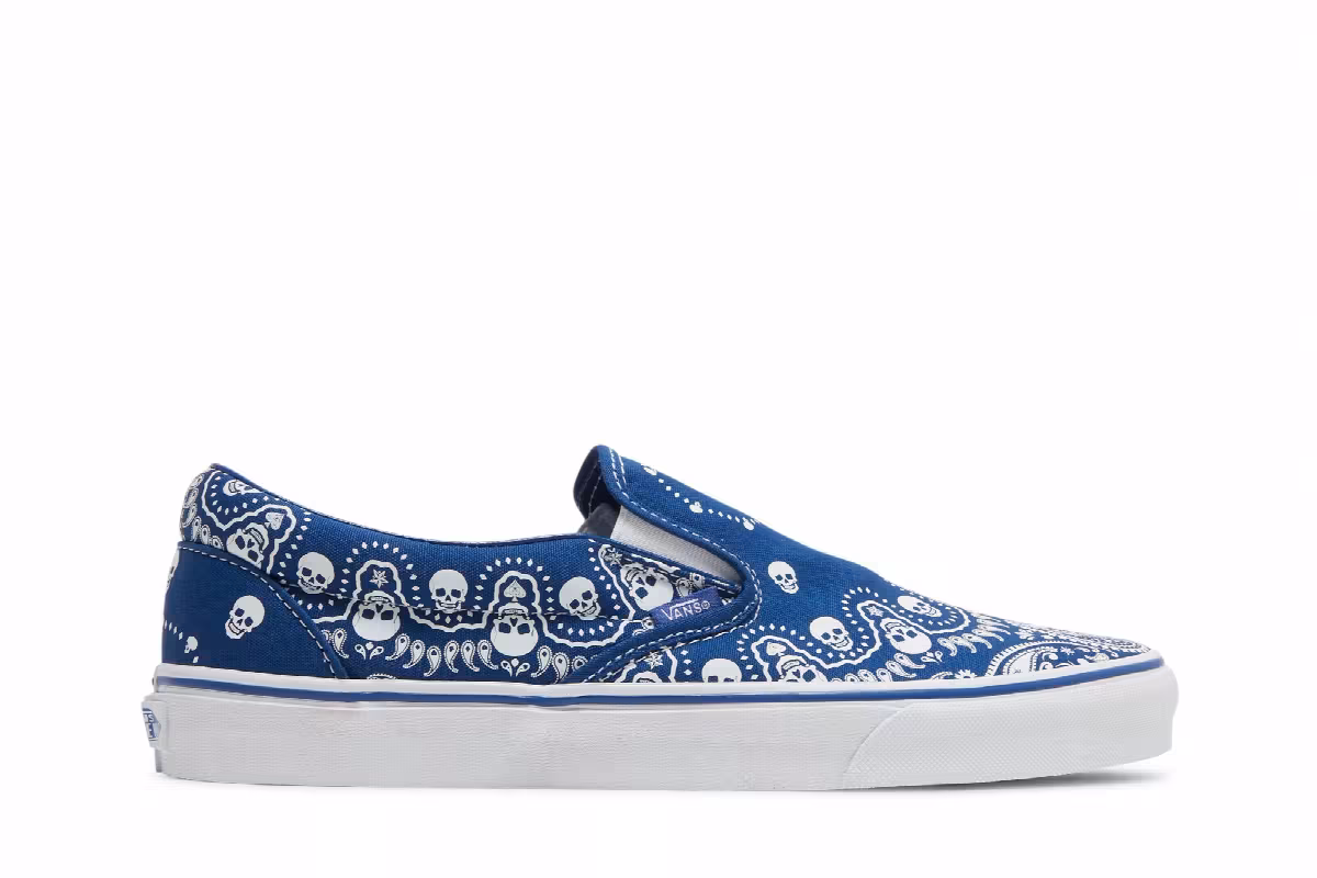 Vans Classic Slip-On Bandana - True Blue, view 2