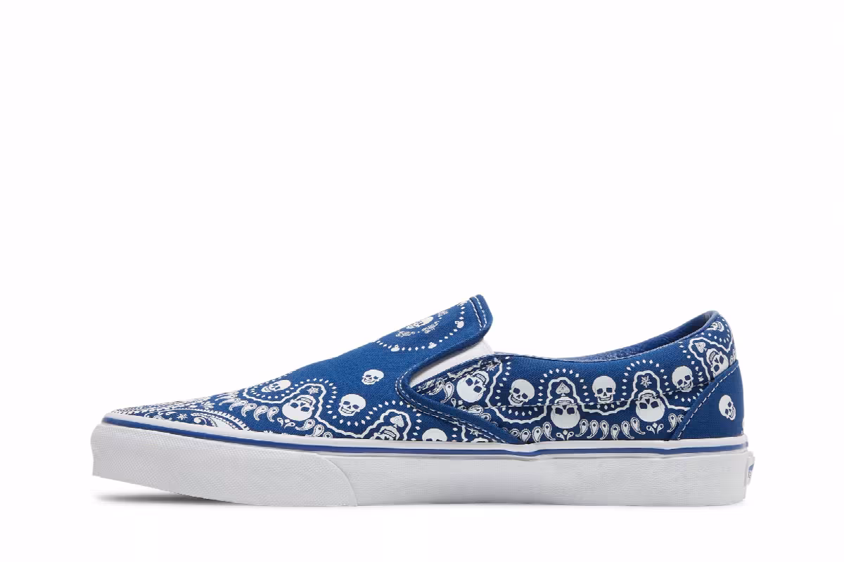 Vans Classic Slip-On Bandana - True Blue, view 4