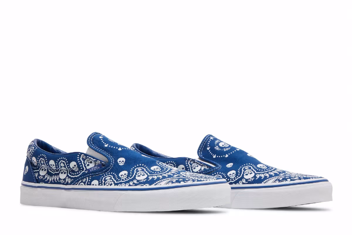 Vans Classic Slip-On Bandana - True Blue, view 9