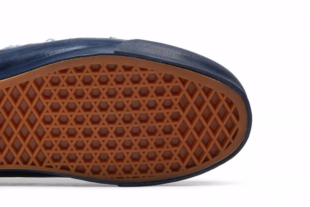 FDMTL x Vans OG Classic Slip-On LX Distressed Indigo, view 6
