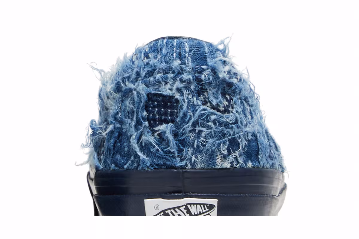 FDMTL x Vans OG Classic Slip-On LX Distressed Indigo, view 8