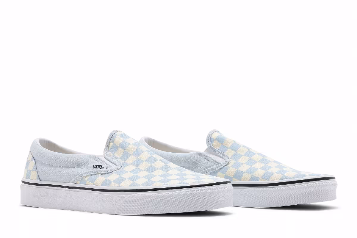Vans Classic Slip-On Checkerboard - Ballad Blue, view 9