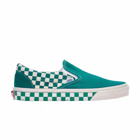 Vans Classic Slip-On 'Sidewall Check - Ultramarine Green'