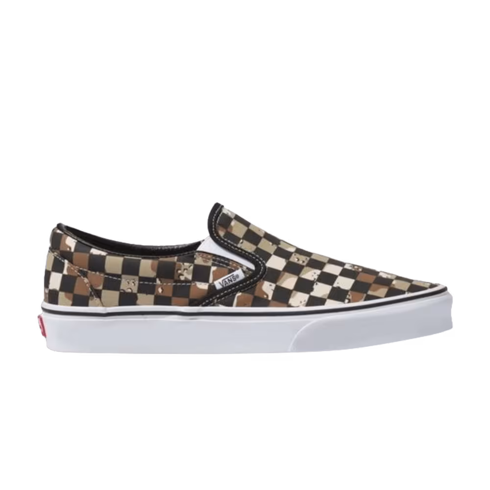 Vans Classic Slip-On Camo Desert Checkerboard