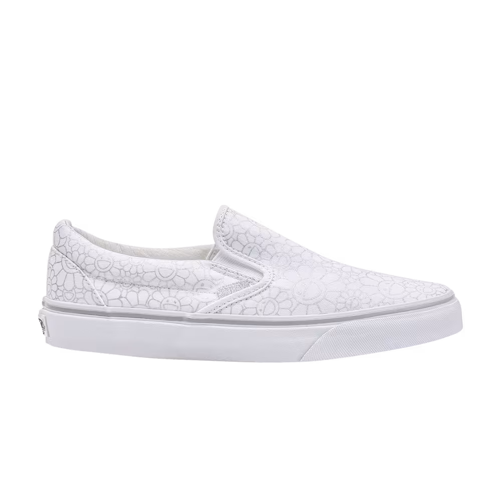Vans Takashi Murakami Classic Slip-On LX Silver Flower