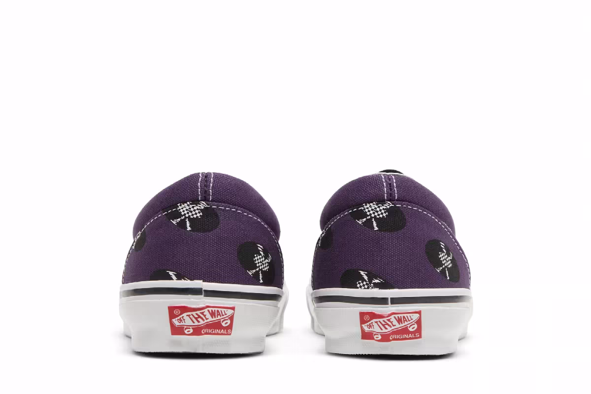 Wacko Maria x Vans OG Classic Slip-On Purple Records, view 7