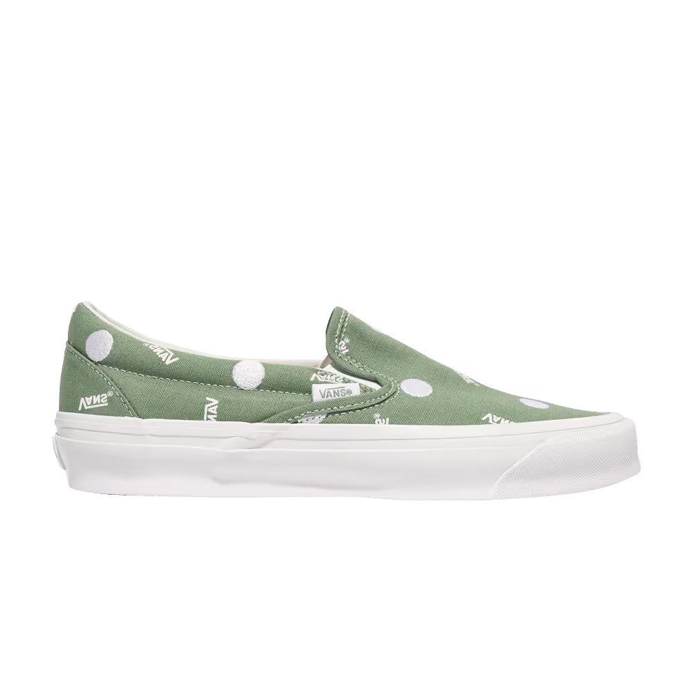 Vans OG Classic Slip-On LX Polka Dot - Green