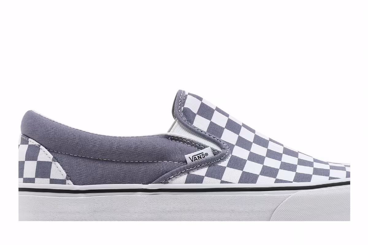 Vans Classic Slip-On Checkerboard - Blue Granite, view 3