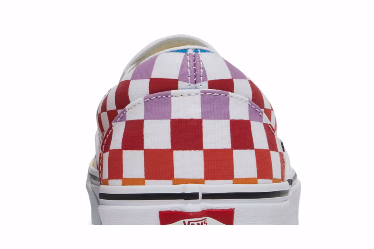 Vans Classic Slip-On Rainbow Checkerboard, view 8