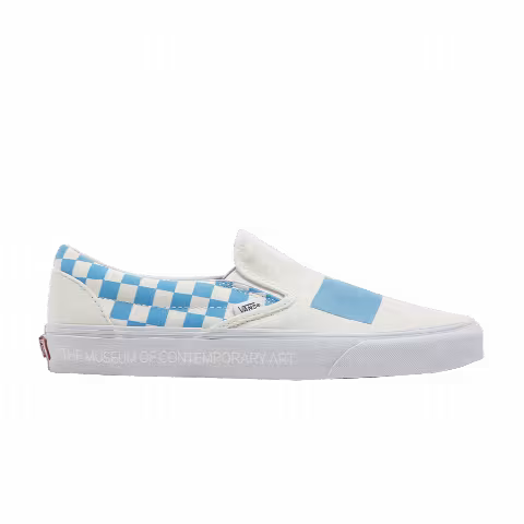 MOCA x Vans Classic Slip-On 'Checkerboard - Cyan'