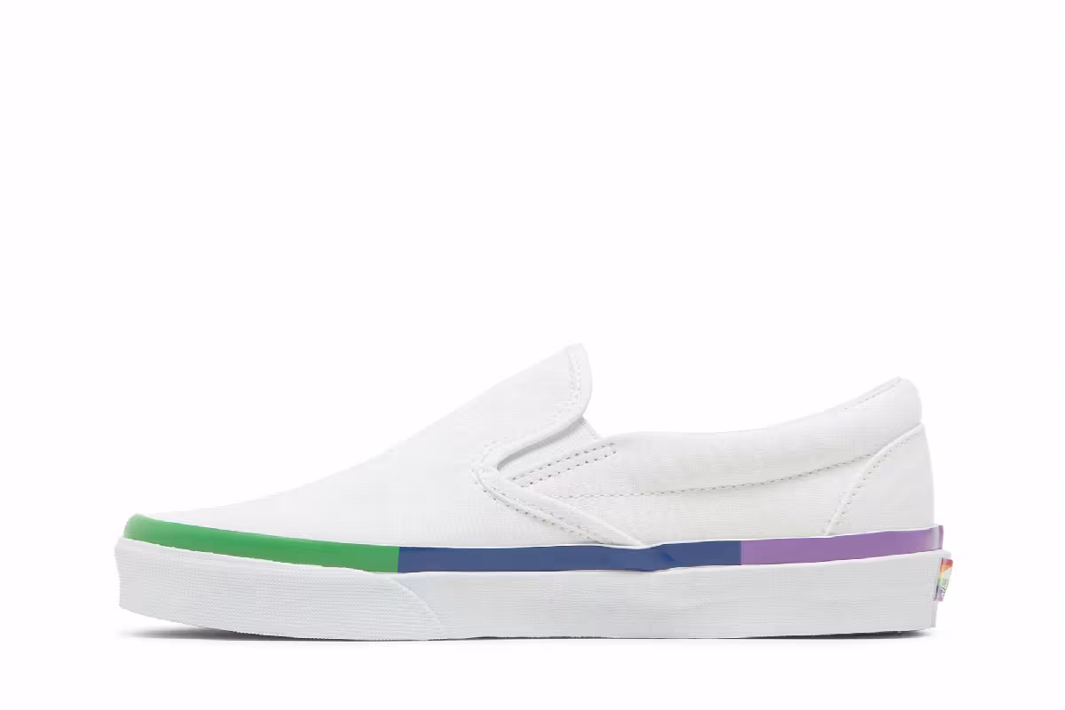 Vans Classic Slip-On Rainbow Sole, view 4