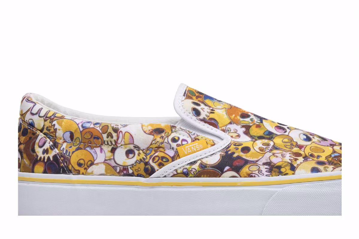 Vans Takashi Murakami Slip-On LX Yellow Skull, view 3