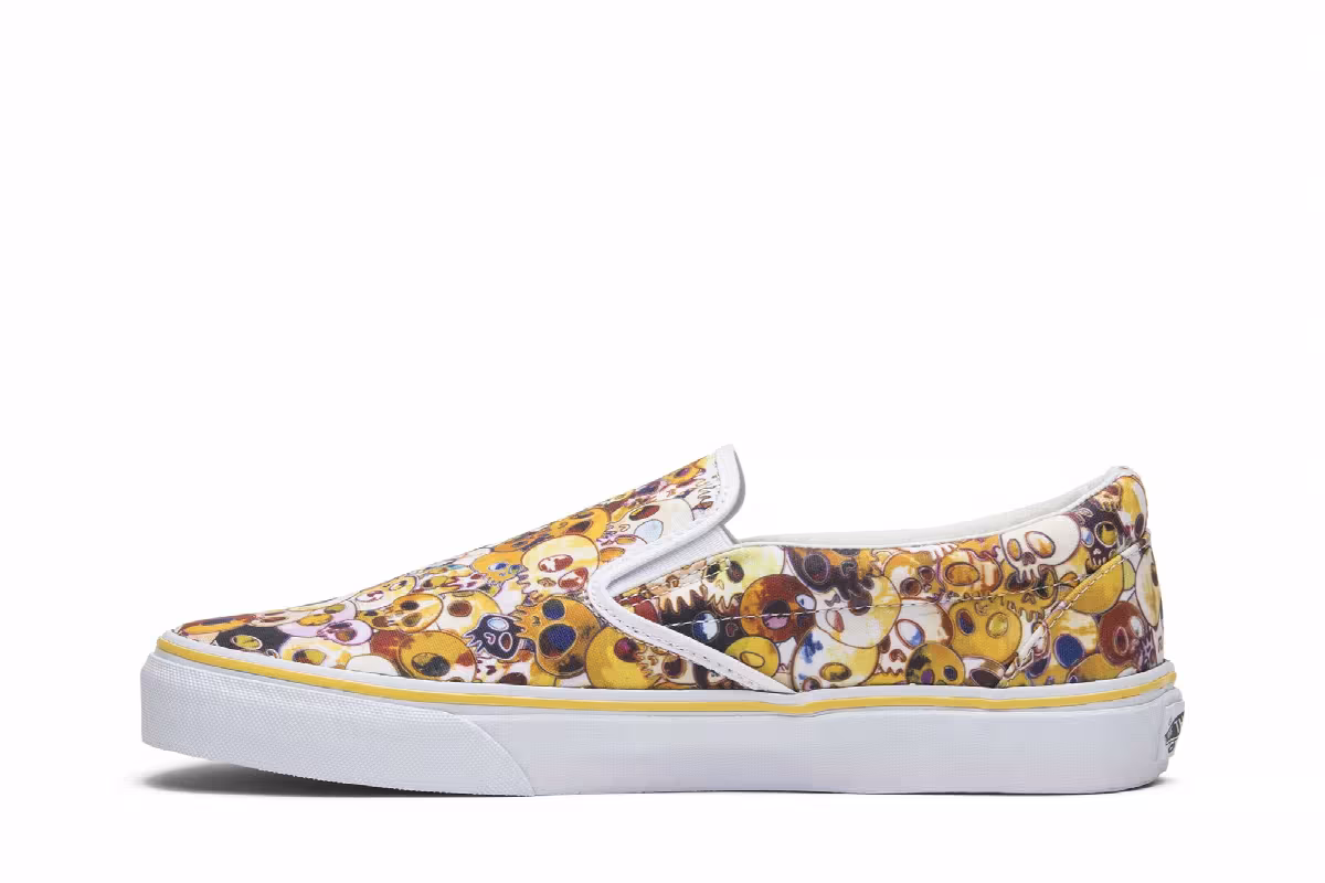 Vans Takashi Murakami Slip-On LX Yellow Skull, view 4