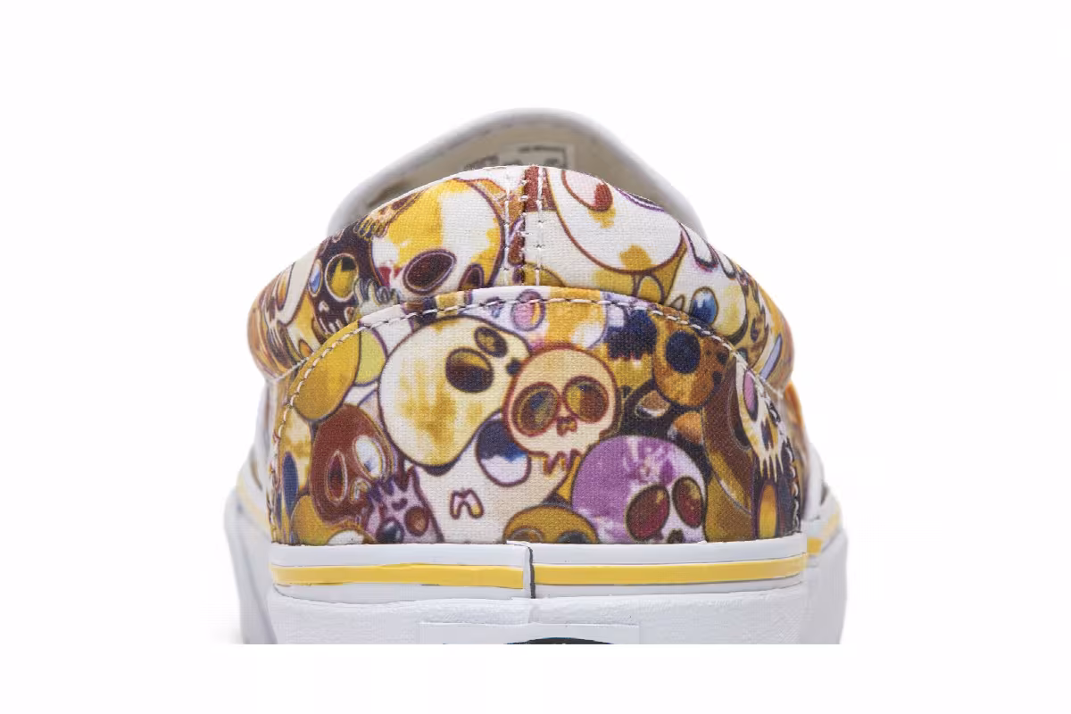 Vans Takashi Murakami Slip-On LX Yellow Skull, view 8