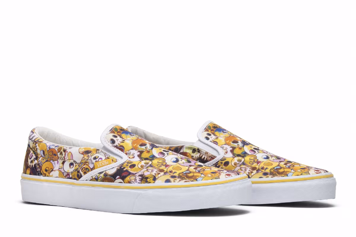 Vans Takashi Murakami Slip-On LX Yellow Skull, view 9