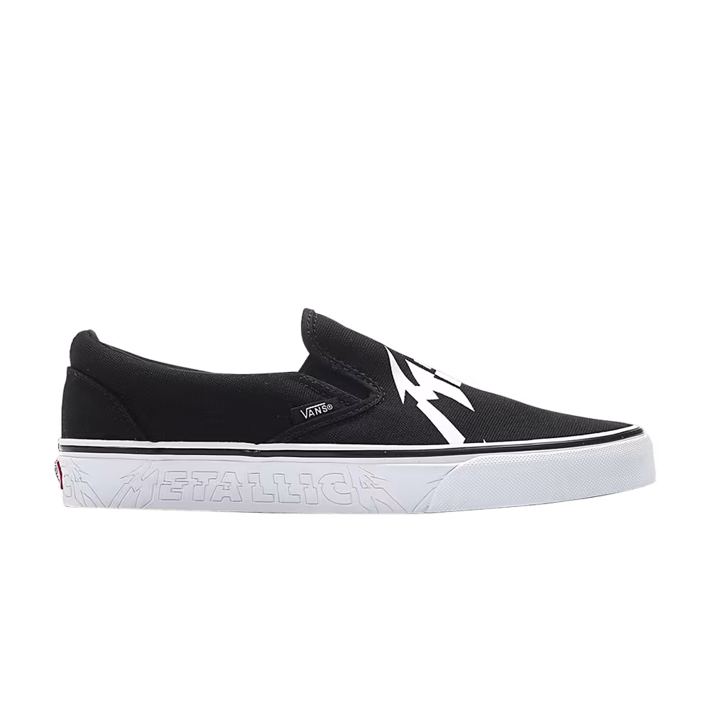 Vans Metallica x Classic Slip-On Black White
