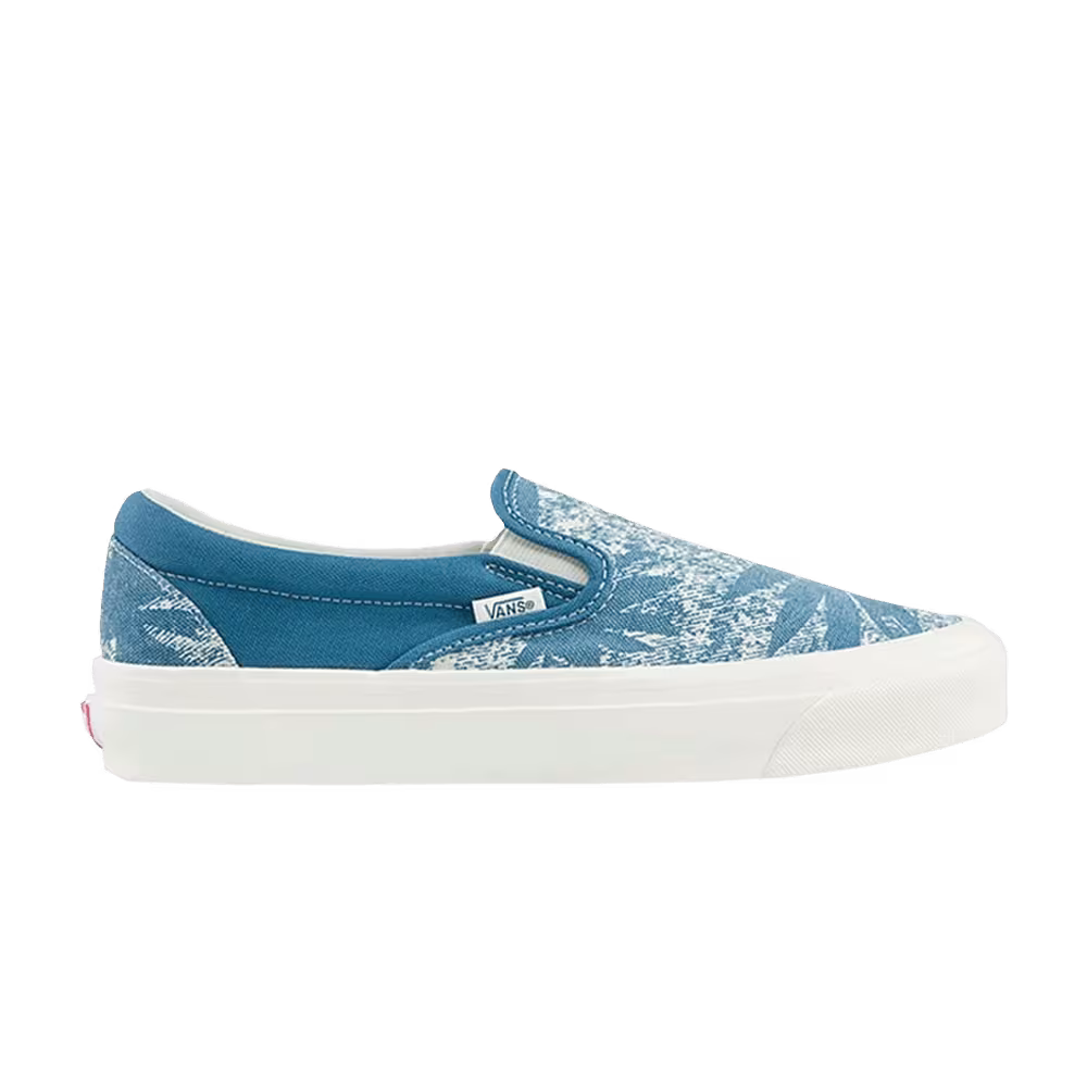 Vans OG Classic Slip-On LX Palm Acid Wash Summer Leaf - Navy