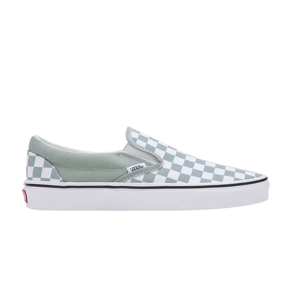 Vans Classic Slip-On Color Theory Checkerboard - Iceberg Green