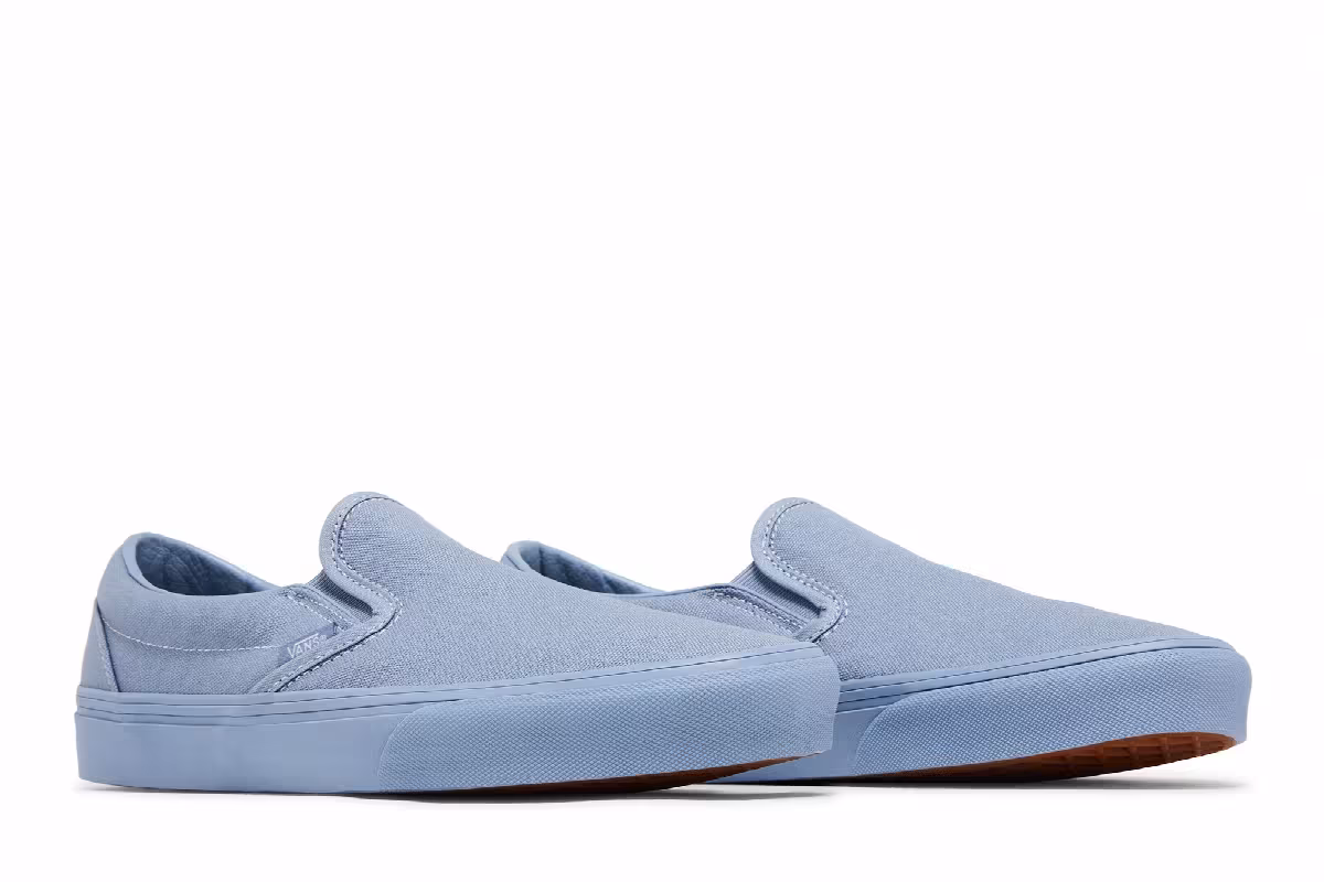 Vans Classic Slip-On Pastel Mono - Dusty Blue, view 9