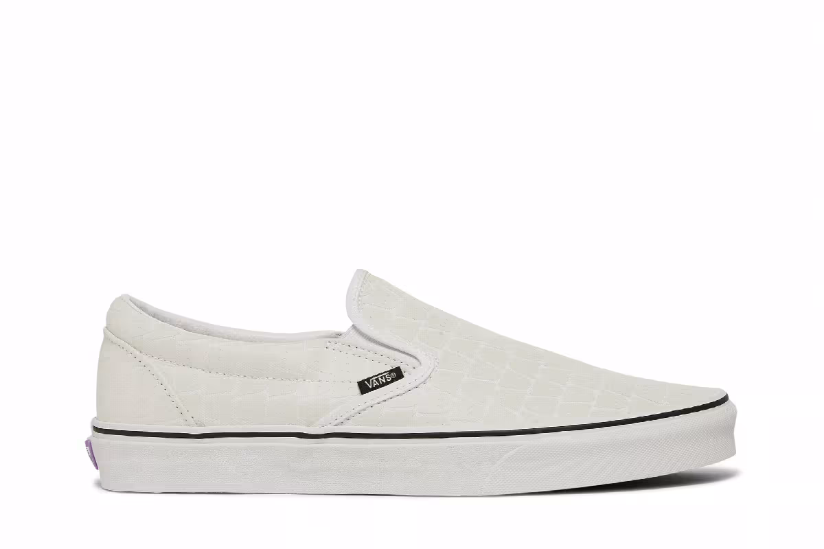 Vans Ghostly x Classic Slip-On True White, view 2