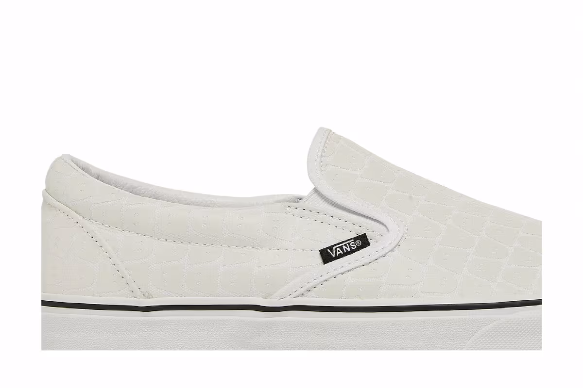 Vans Ghostly x Classic Slip-On True White, view 3