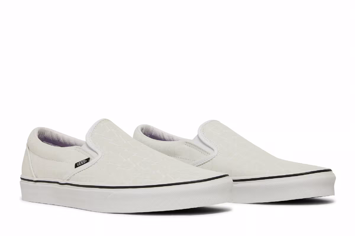 Vans Ghostly x Classic Slip-On True White, view 9