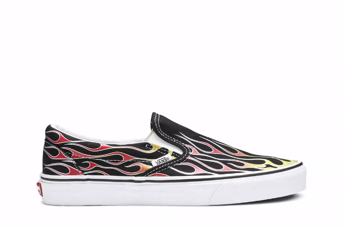 Vans Classic Slip-On Mash Up Flames, view 2