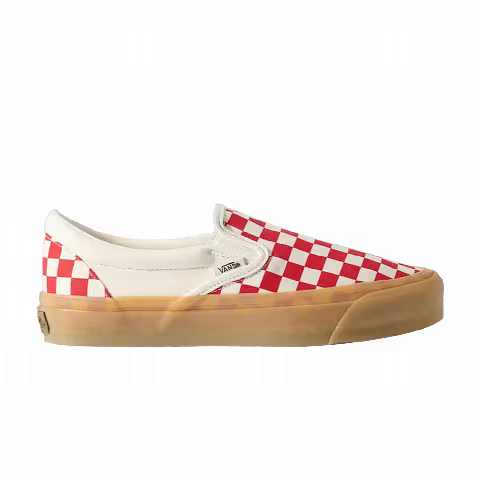 Vans Lx Classic Slip On 98 'Beige Racing Red Chekerboard'