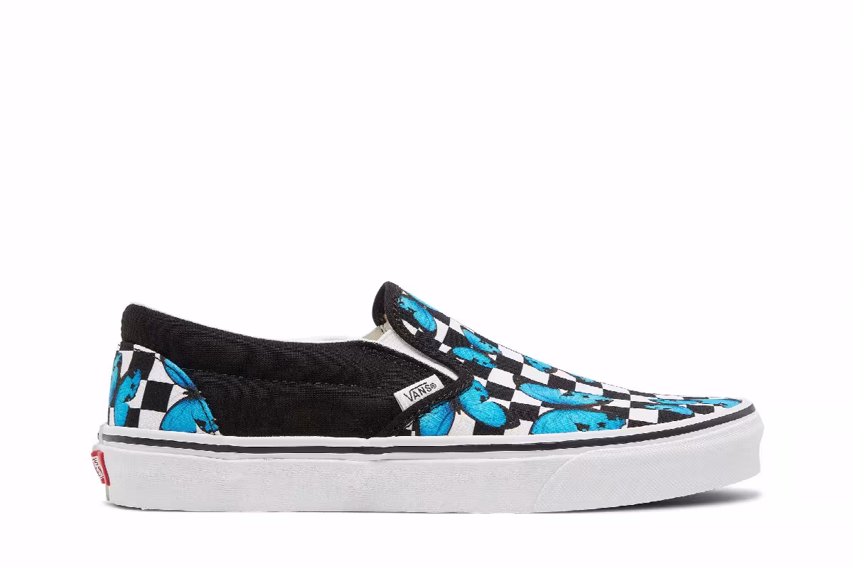 Vans Classic Slip-On Butterfly Checkerboard, view 2