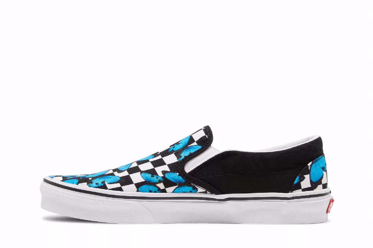 Vans Classic Slip-On Butterfly Checkerboard, view 4