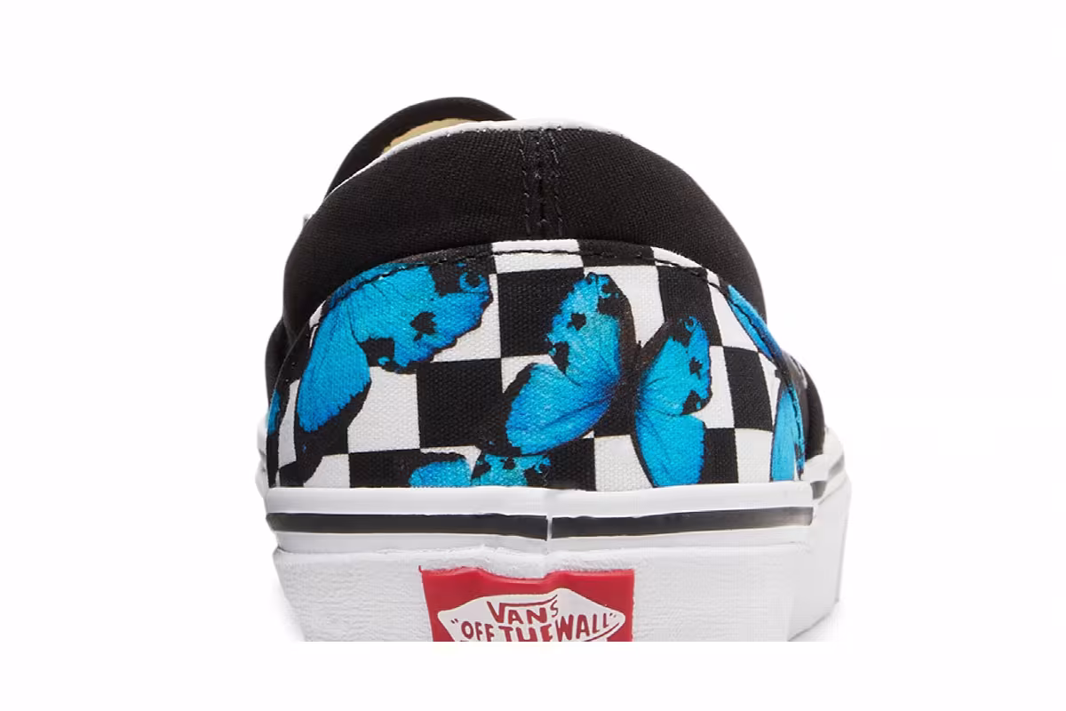 Vans Classic Slip-On Butterfly Checkerboard, view 8