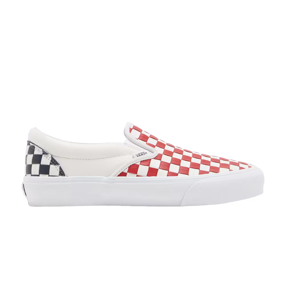 Vans Classic Slip-On VLT LX Leather Woven - Red