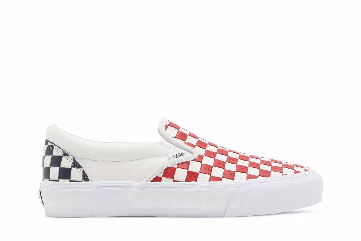 Vans Classic Slip-On VLT LX Leather Woven - Red, view 2