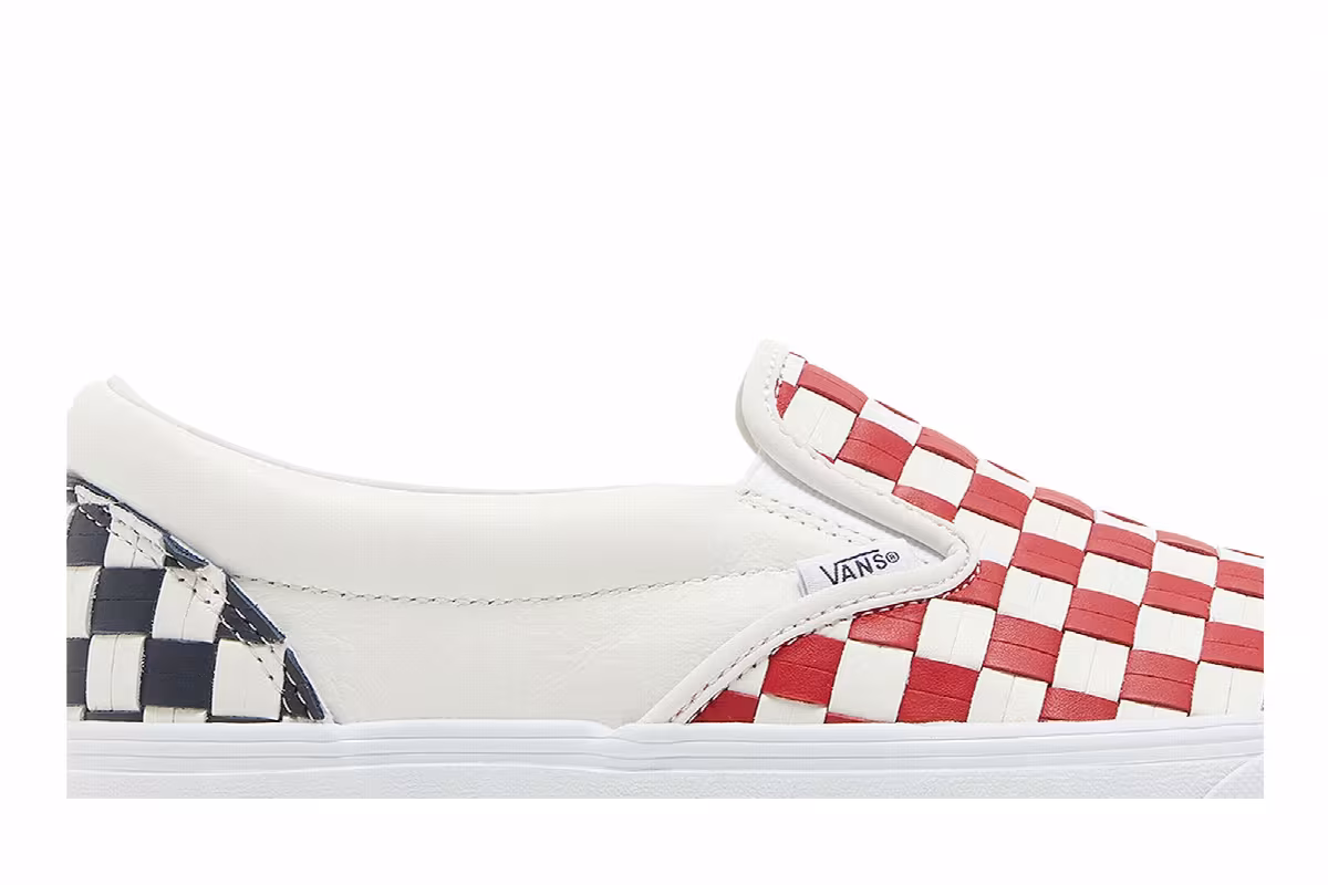 Vans Classic Slip-On VLT LX Leather Woven - Red, view 3