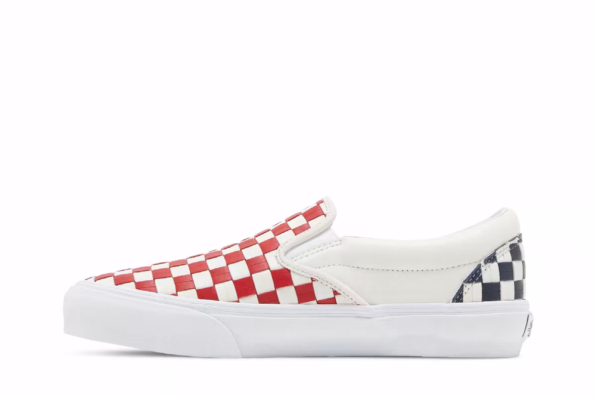 Vans Classic Slip-On VLT LX Leather Woven - Red, view 4