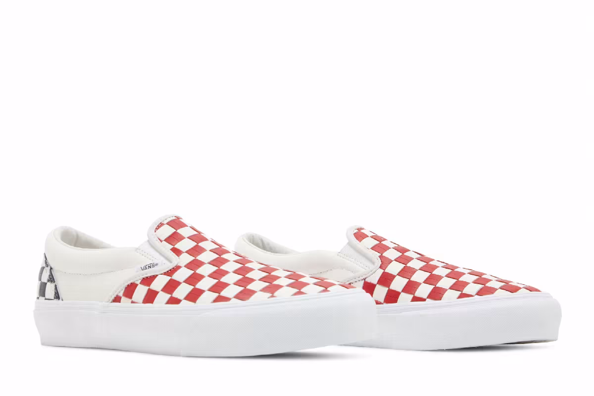 Vans Classic Slip-On VLT LX Leather Woven - Red, view 9