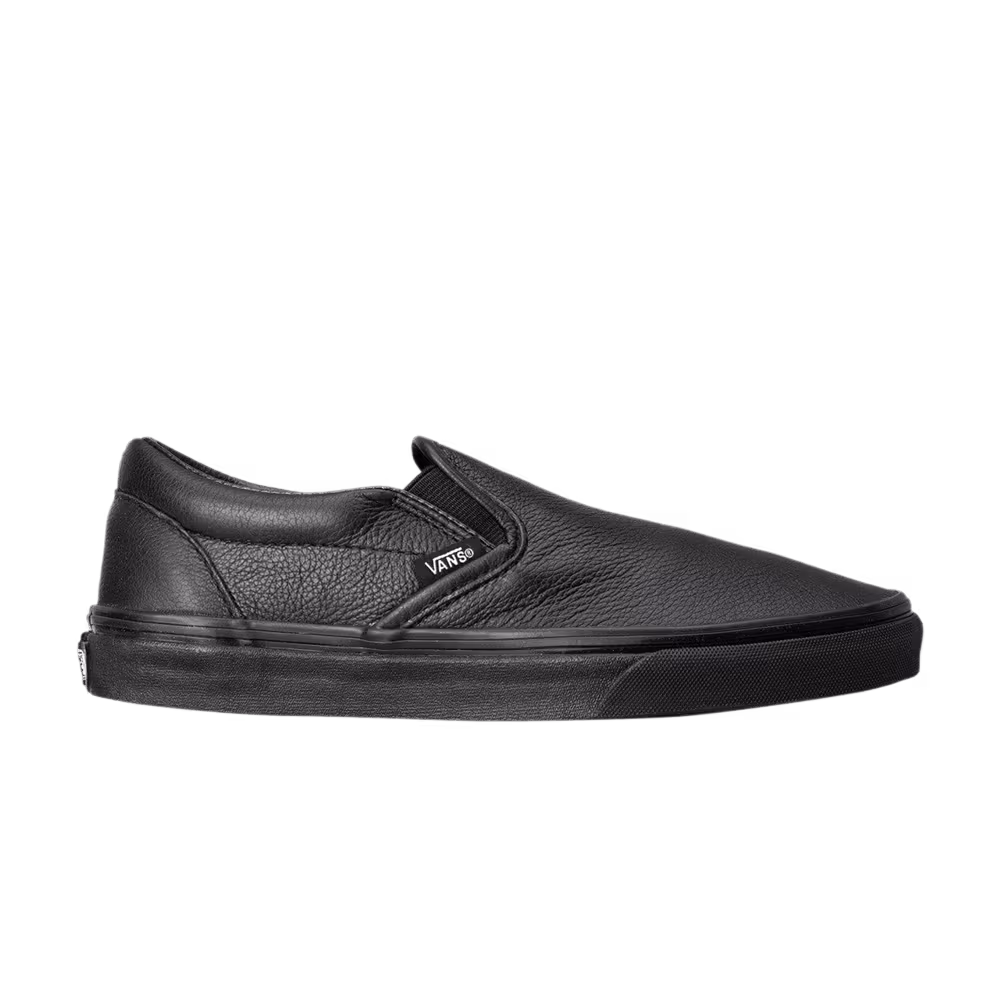 Vans Classic Slip-On Black Leather
