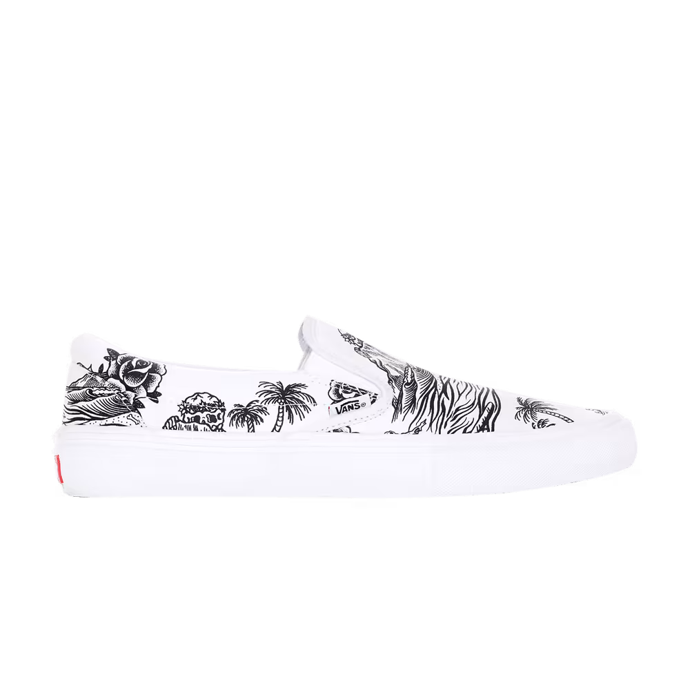 Sketchy Tank x Vans Slip-On Pro Tattoo Art