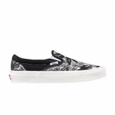 Vans OG Classic Slip-On LX 'Palm Acid Wash Summer Leaf - Black'