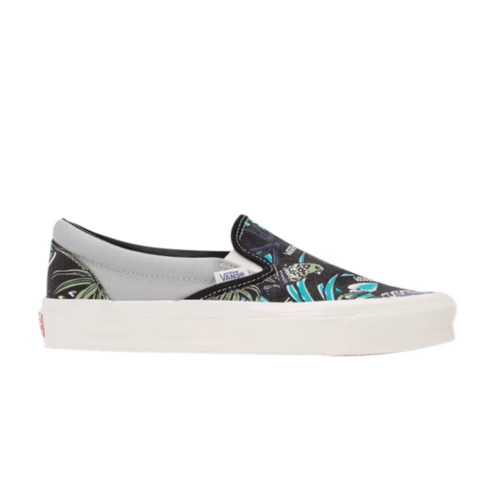 Vans OG Classic Slip-On LX Parrot Hawaiian - Black