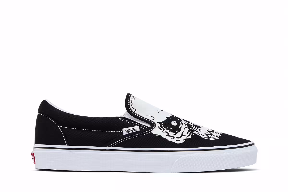 Vans Classic Slip-On TM Glow Skull, view 2