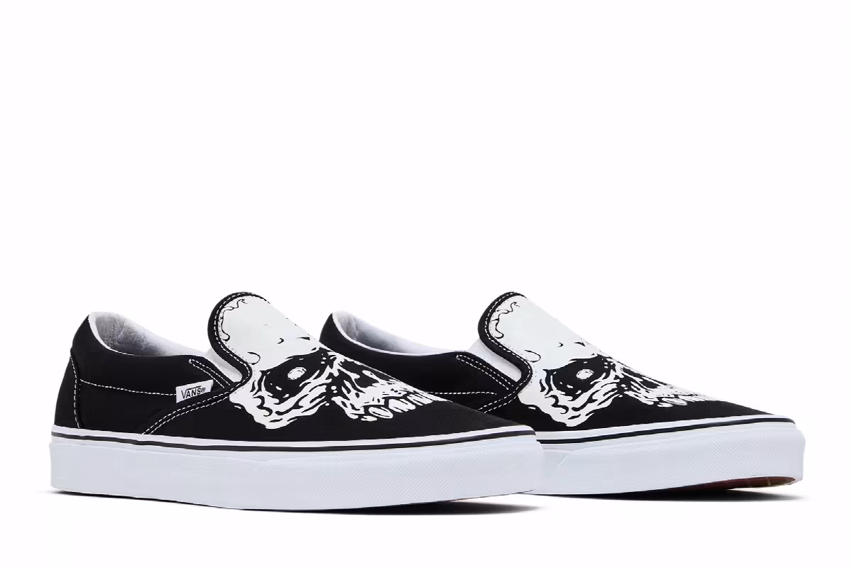 Vans Classic Slip-On TM Glow Skull, view 9