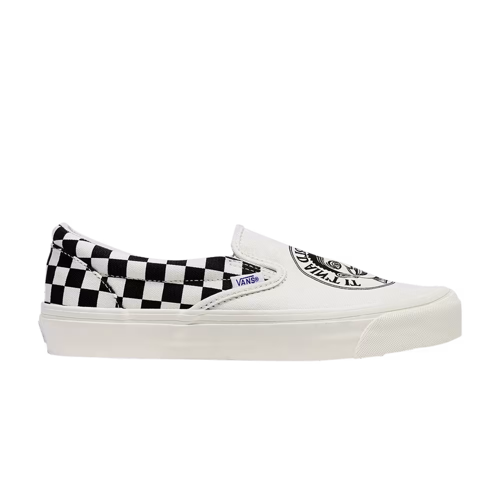 John Van Hammersveld x Vans OG Classic Slip-On LX Checker - Marshmallow Black