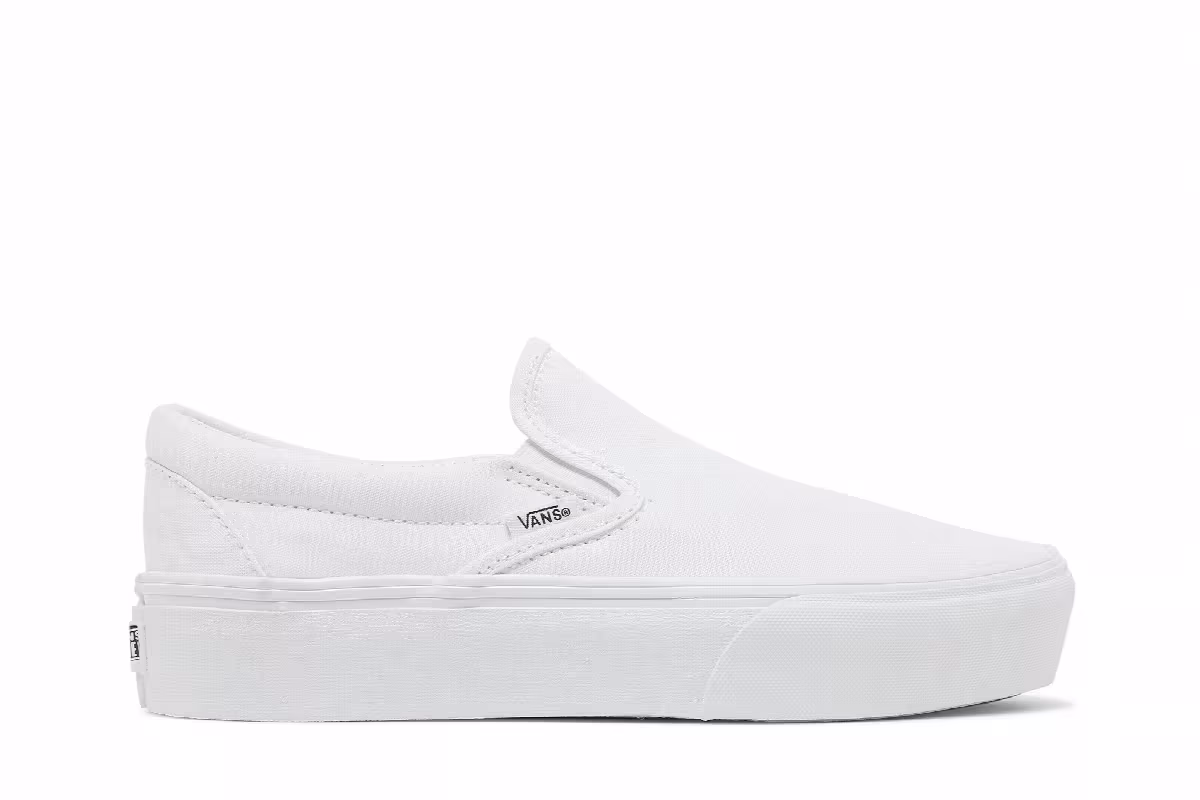 Vans Classic Slip-On Platform White, view 2