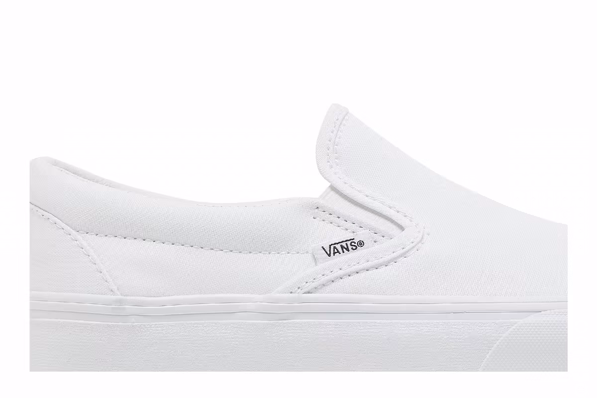 Vans Classic Slip-On Platform White, view 3